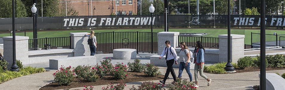 Huxley Overlook Plaza photo shoot, summer and fall, campus, landscape, students walking, softball field, Jake Bamford